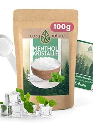 CozyNature® Mentholkristallit - Luonnollinen saunatuote, ilmainen e-kirja!