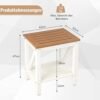 COSTWAY Kylpyhuoneen Penkki, Vedenkestävä, 150 kg Kuormitus - Image 3