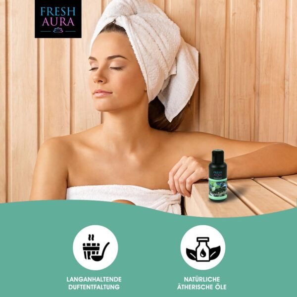 FRESH AURA Eukalyptus Sauna Infuusio - Raikas ja Rentouttava Tuoksu - Image 2